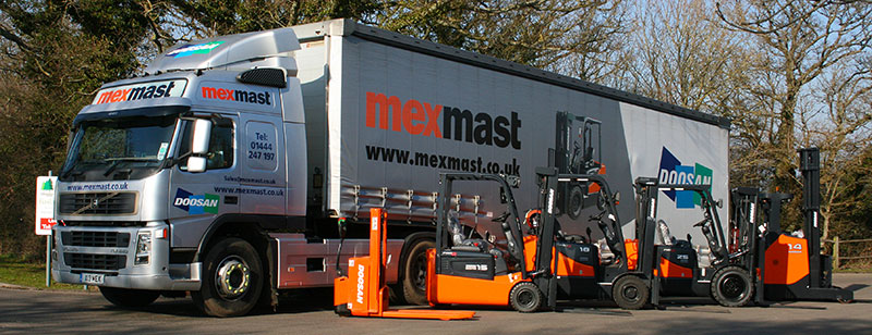 mexmast-lorry Forklift Transport Options Sussex London